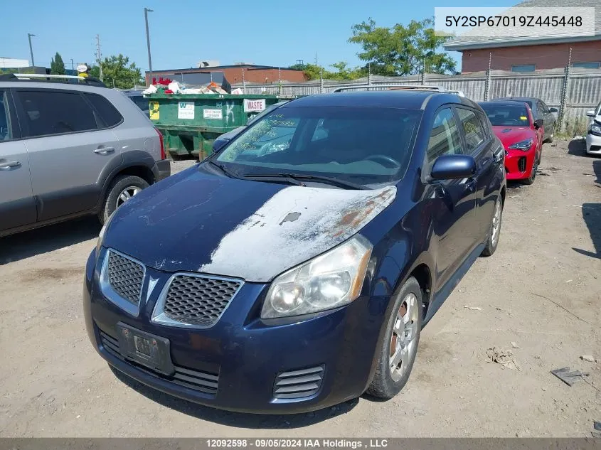 5Y2SP67019Z445448 2009 Pontiac Vibe