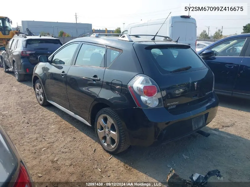 2009 Pontiac Vibe VIN: 5Y2SM67099Z416675 Lot: 12097438