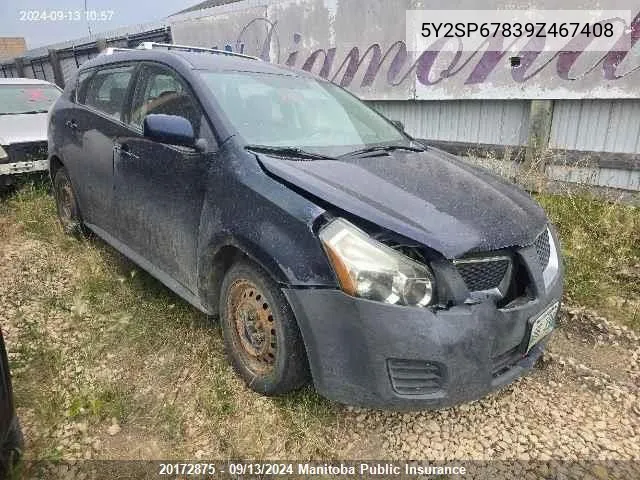 5Y2SP67839Z467408 2009 Pontiac Vibe