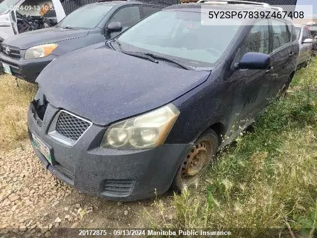 2009 Pontiac Vibe VIN: 5Y2SP67839Z467408 Lot: 20172875