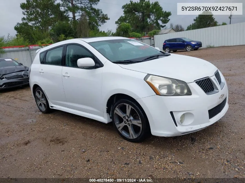 2009 Pontiac Vibe Gt VIN: 5Y2SR670X9Z427671 Lot: 40278450