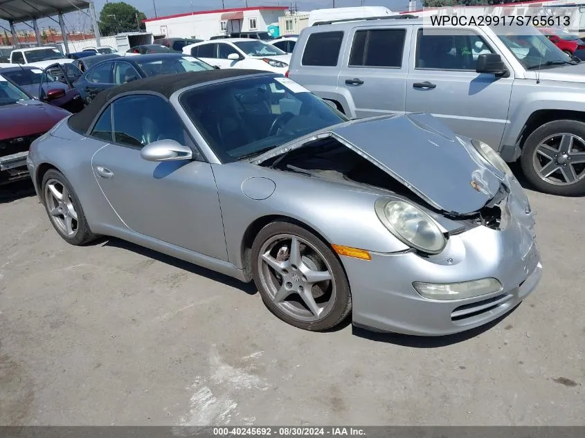 2007 Porsche 911 Carrera/Carrera 4 VIN: WP0CA29917S765613 Lot: 40245692