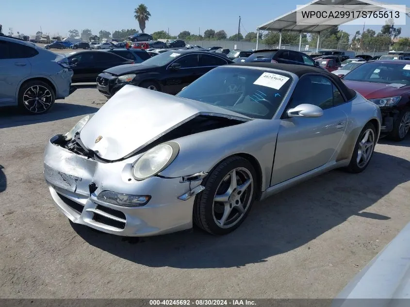 2007 Porsche 911 Carrera/Carrera 4 VIN: WP0CA29917S765613 Lot: 40245692