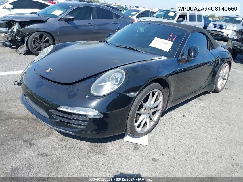 WP0CA2A94CS140550 2012 Porsche 911 Carrera