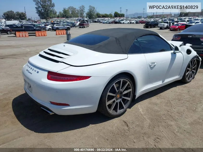 WP0CA2A9XES140829 2014 Porsche 911 Carrera