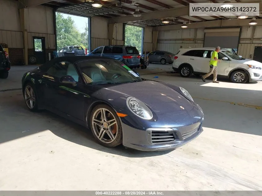 WP0CA2A96HS142372 2017 Porsche 911 Carrera/Carrera 4