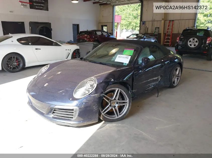 WP0CA2A96HS142372 2017 Porsche 911 Carrera/Carrera 4