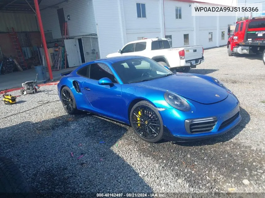 WP0AD2A99JS156366 2018 Porsche 911 Turbo S