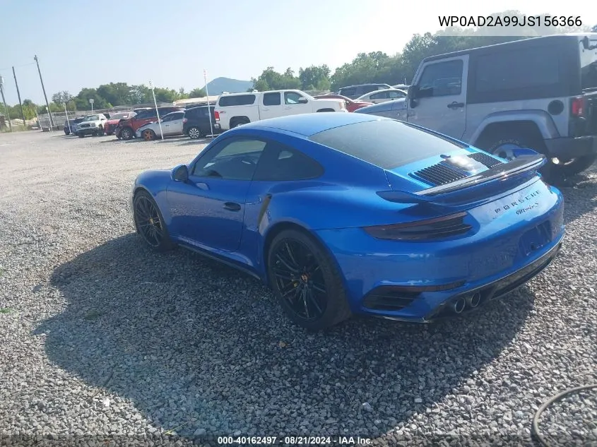 WP0AD2A99JS156366 2018 Porsche 911 Turbo S