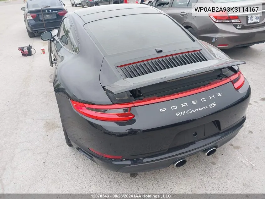 WP0AB2A93KS114167 2019 Porsche 911