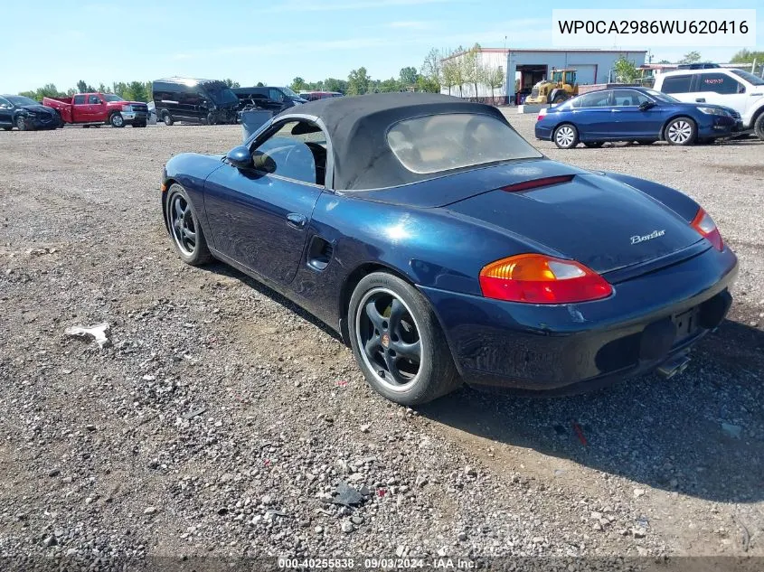 WP0CA2986WU620416 1998 Porsche Boxster