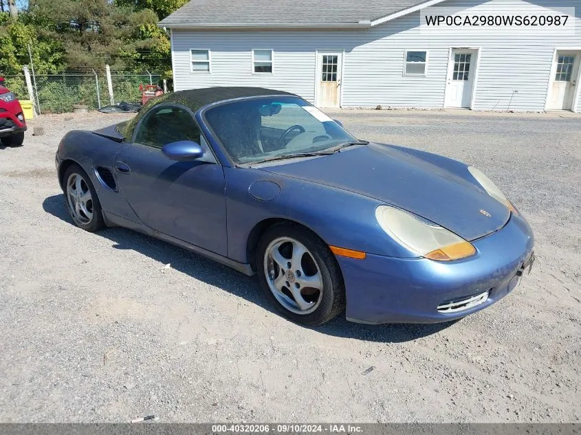 1998 Porsche Boxster VIN: WP0CA2980WS620987 Lot: 40320206