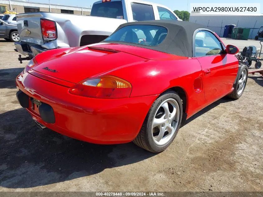 WP0CA2980XU627430 1999 Porsche Boxster