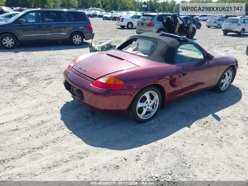 1999 Porsche Boxster VIN: WP0CA298XXU621747 Lot: 40289370