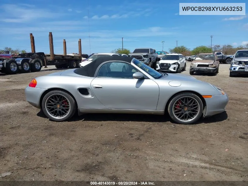 WP0CB298XYU663253 2000 Porsche Boxster S