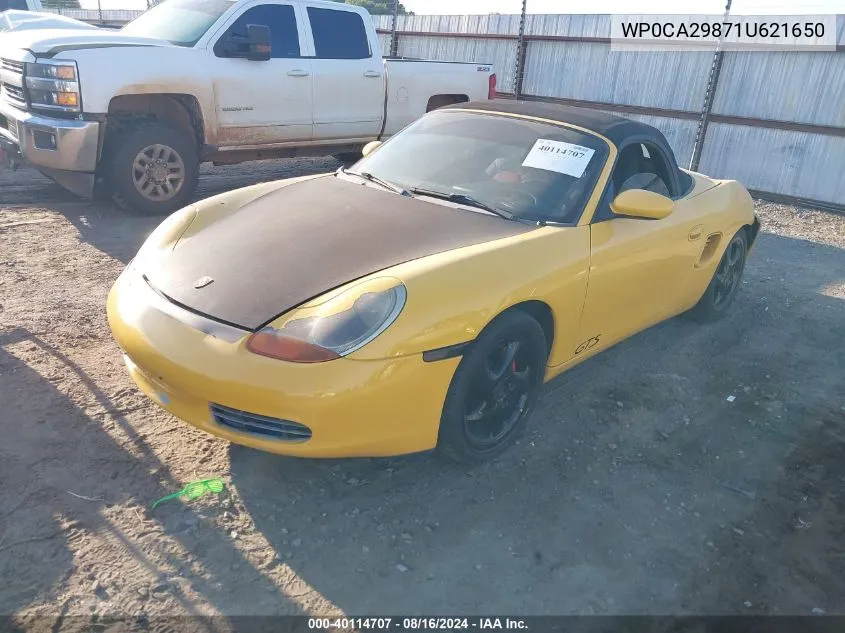 WP0CA29871U621650 2001 Porsche Boxster