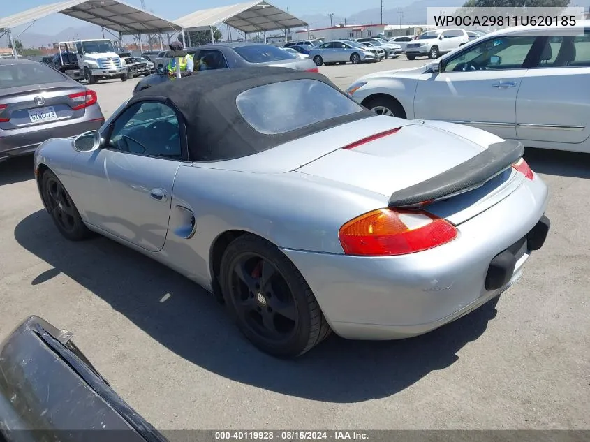 2001 Porsche Boxster VIN: WP0CA29811U620185 Lot: 40119928