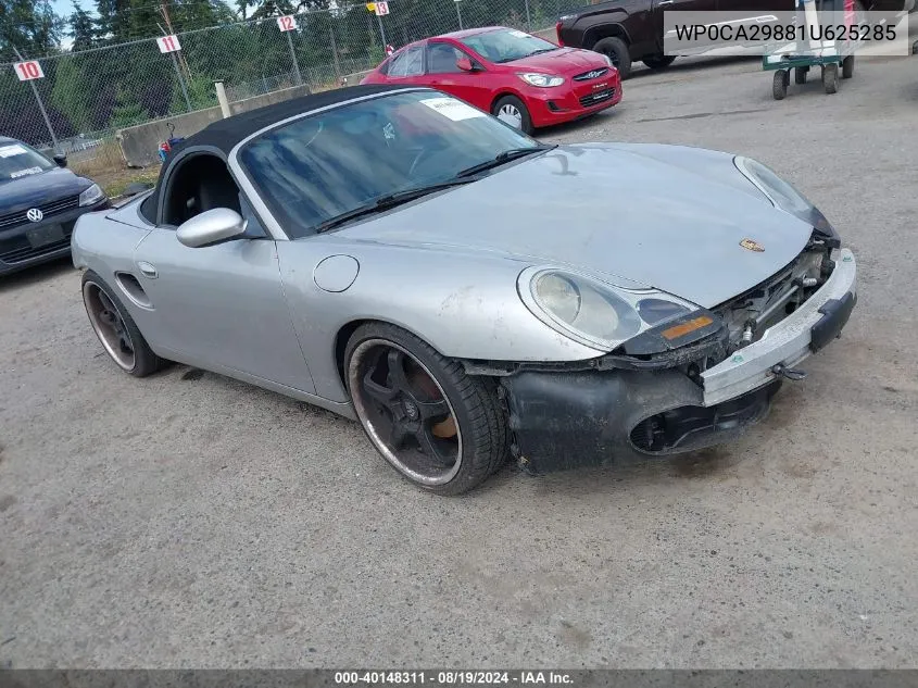 WP0CA29881U625285 2001 Porsche Boxster