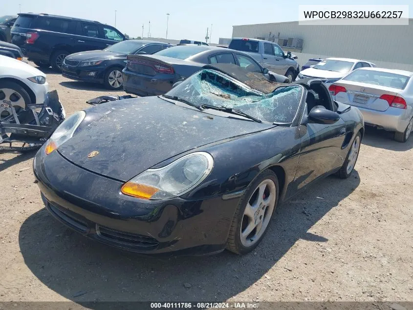 WP0CB29832U662257 2002 Porsche Boxster S