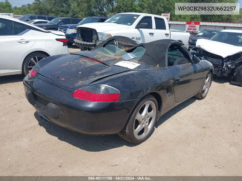 WP0CB29832U662257 2002 Porsche Boxster S