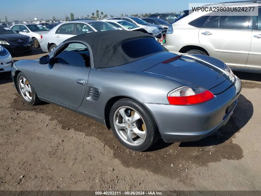 WP0CA29803U624277 2003 Porsche Boxster