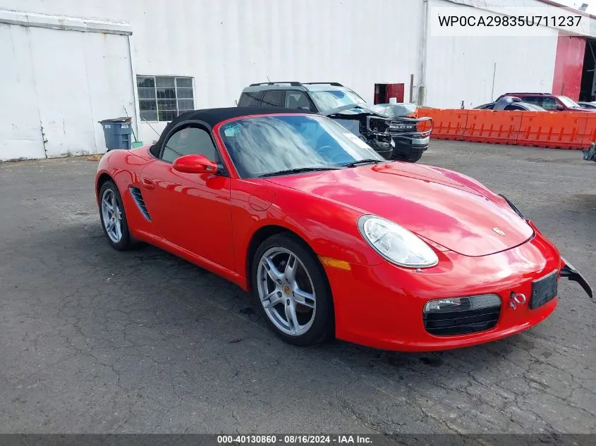 2005 Porsche Boxster VIN: WP0CA29835U711237 Lot: 40130860