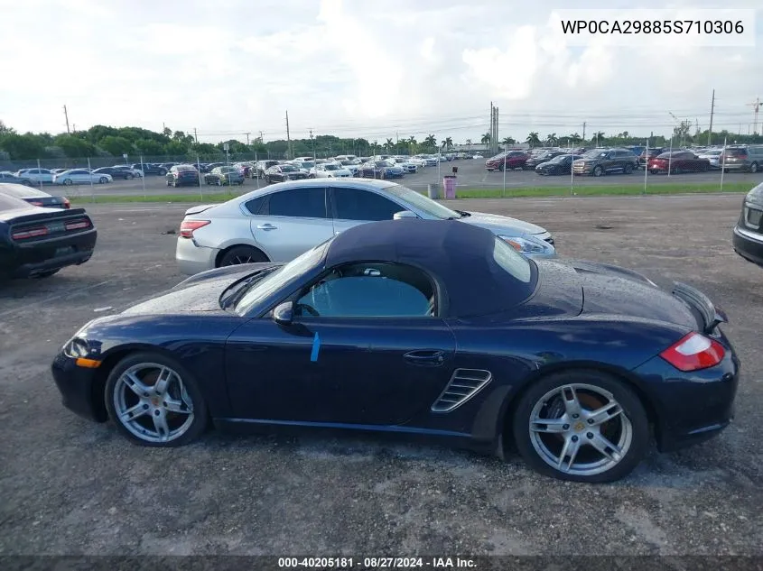 WP0CA29885S710306 2005 Porsche Boxster