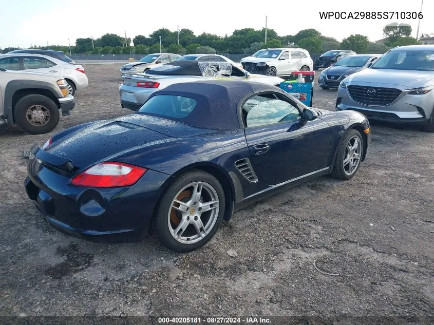 2005 Porsche Boxster VIN: WP0CA29885S710306 Lot: 40205181