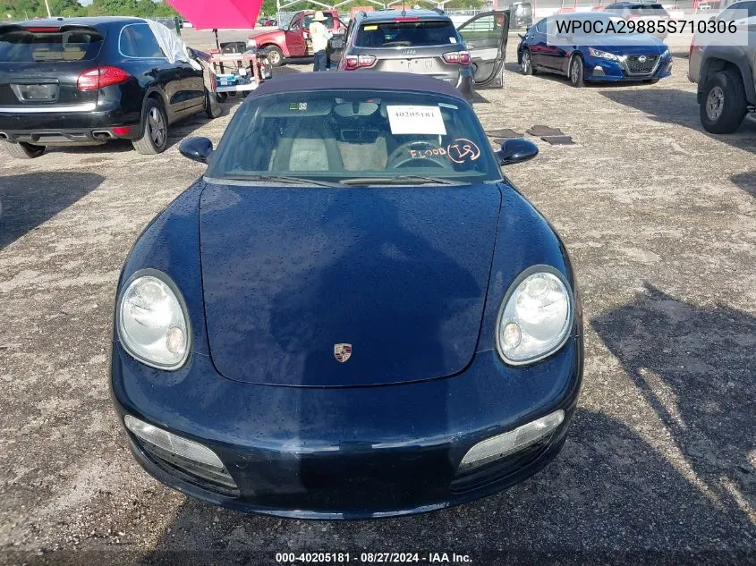 WP0CA29885S710306 2005 Porsche Boxster