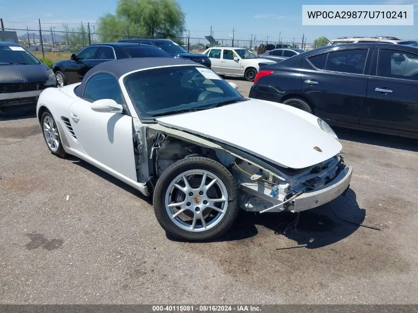 2007 Porsche Boxster VIN: WP0CA29877U710241 Lot: 40115081