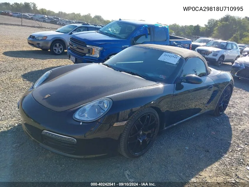 2008 Porsche Boxster VIN: WP0CA29818U710995 Lot: 40242541