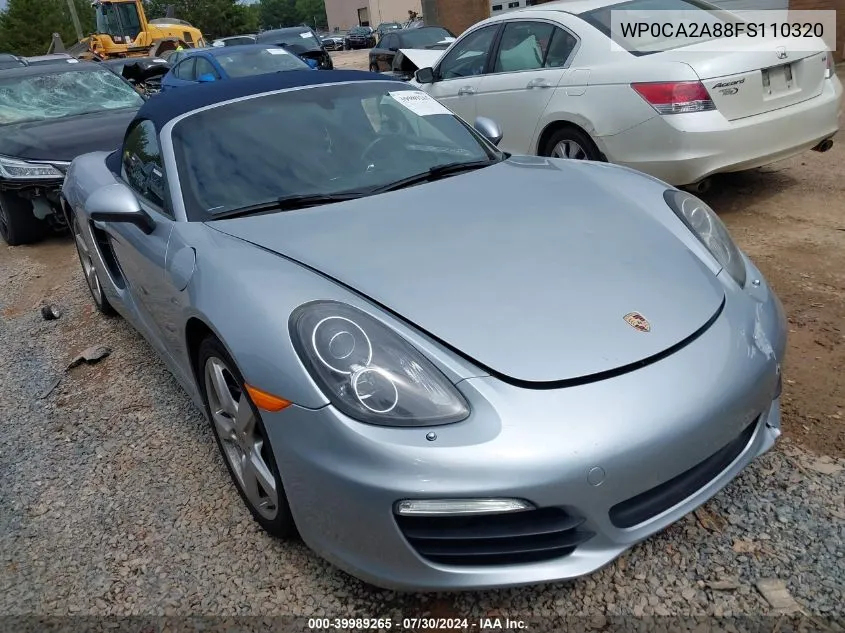 2015 Porsche Boxster VIN: WP0CA2A88FS110320 Lot: 39989265