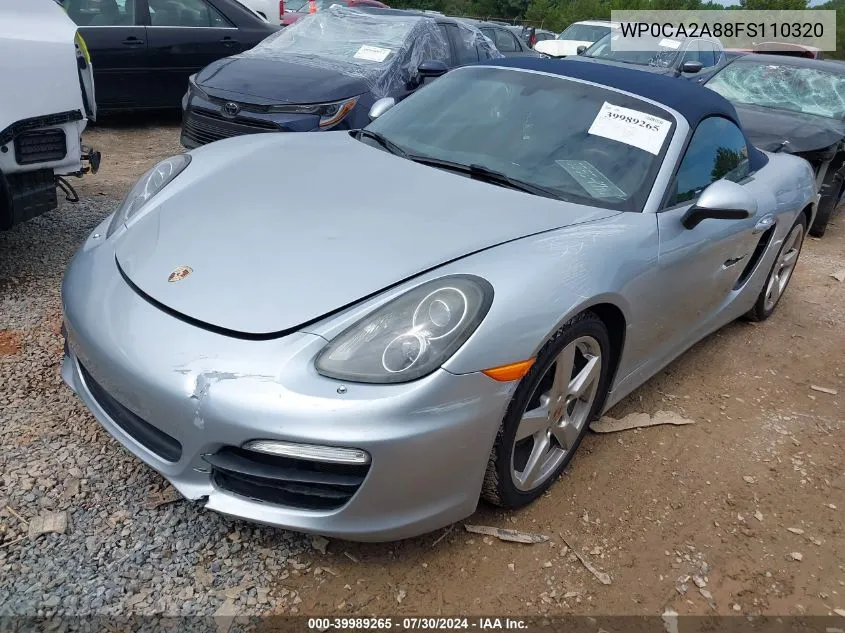 2015 Porsche Boxster VIN: WP0CA2A88FS110320 Lot: 39989265