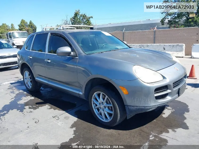 2004 Porsche Cayenne S VIN: WP1AB29P64LA72933 Lot: 40141880