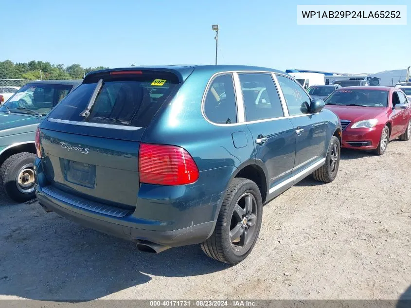 2004 Porsche Cayenne S VIN: WP1AB29P24LA65252 Lot: 40171731