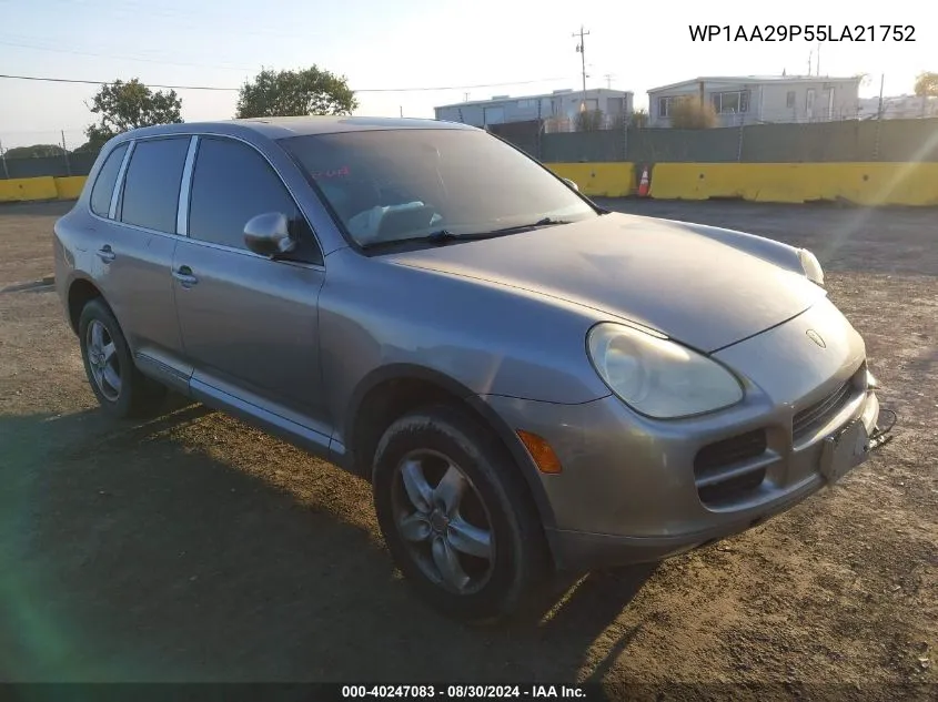 2005 Porsche Cayenne VIN: WP1AA29P55LA21752 Lot: 40247083