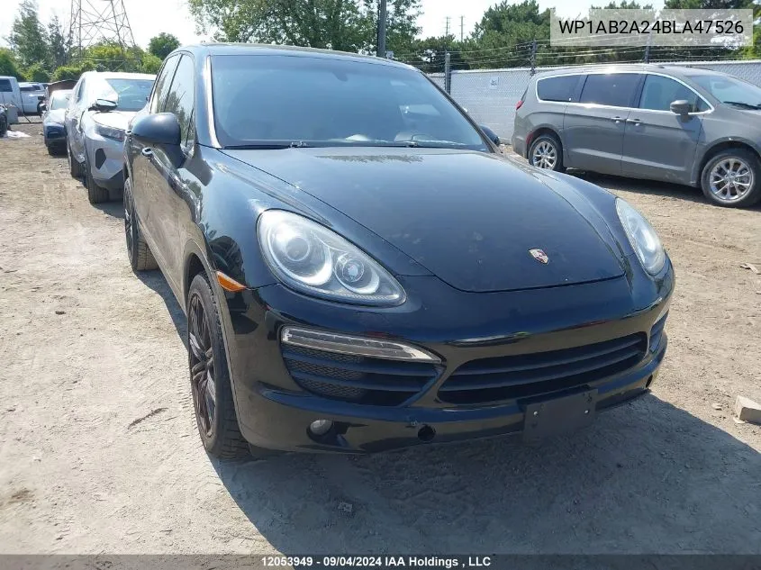 2011 Porsche Cayenne VIN: WP1AB2A24BLA47526 Lot: 12053949