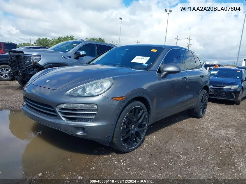 2011 Porsche Cayenne VIN: WP1AA2A20BLA07804 Lot: 40336118