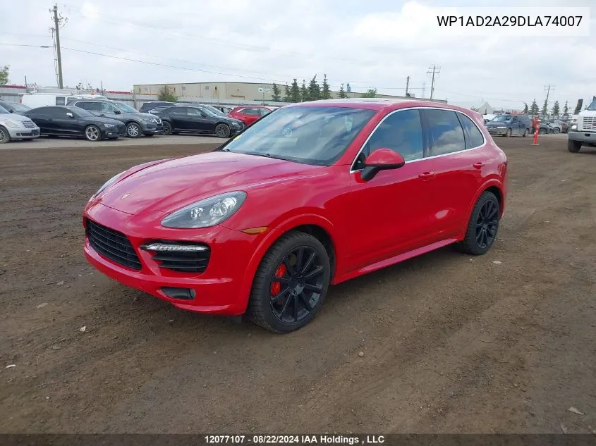 2013 Porsche Cayenne Gts VIN: WP1AD2A29DLA74007 Lot: 12077107