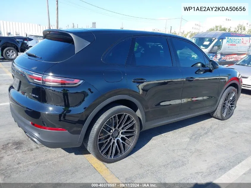 WP1AE2AY2KDA50656 2019 Porsche Cayenne E-Hybrid