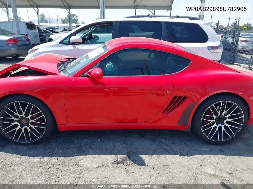 WP0AB29898U782905 2008 Porsche Cayman S