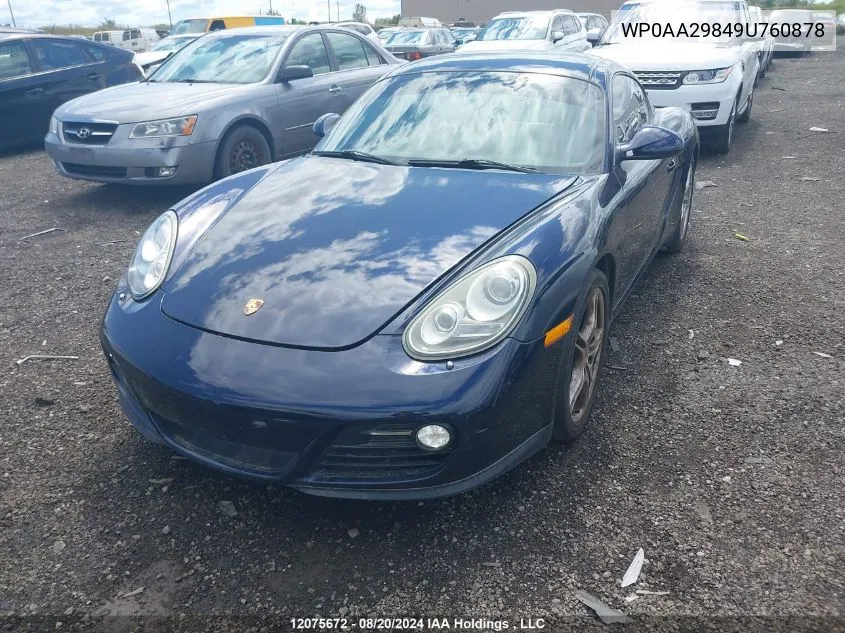 WP0AA29849U760878 2009 Porsche Cayman