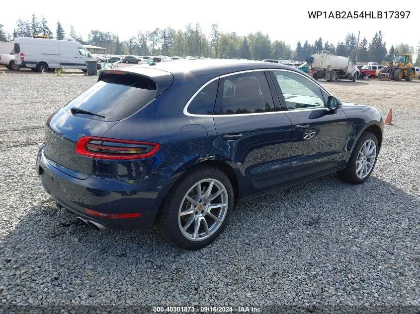 2017 Porsche Macan S VIN: WP1AB2A54HLB17397 Lot: 40301873