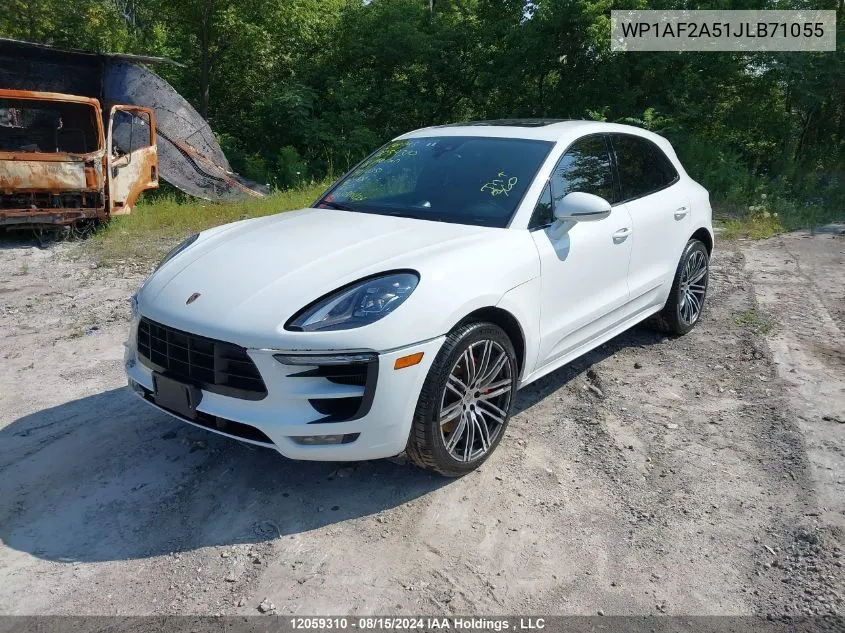 2018 Porsche Macan Turbo VIN: WP1AF2A51JLB71055 Lot: 12059310