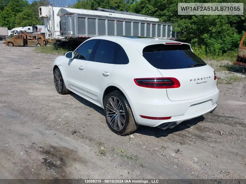 2018 Porsche Macan Turbo VIN: WP1AF2A51JLB71055 Lot: 12059310