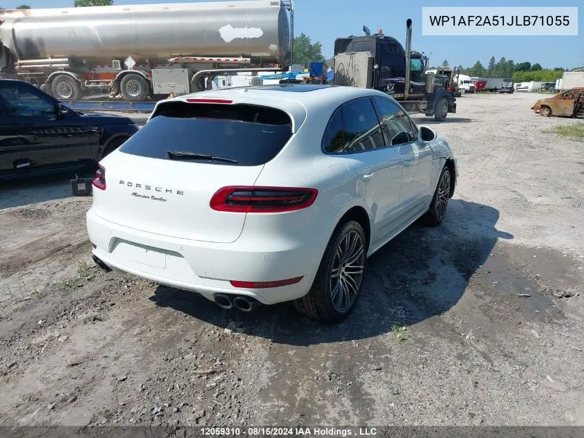 2018 Porsche Macan Turbo VIN: WP1AF2A51JLB71055 Lot: 12059310