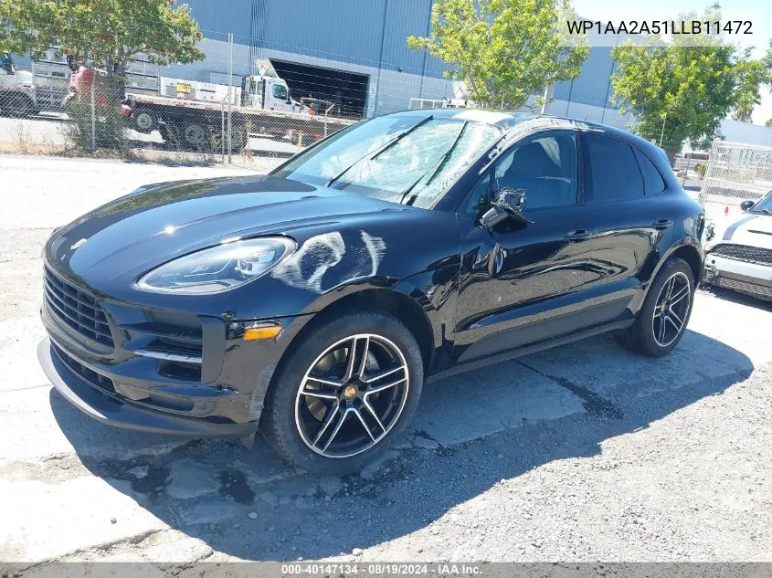 2020 Porsche Macan VIN: WP1AA2A51LLB11472 Lot: 40147134