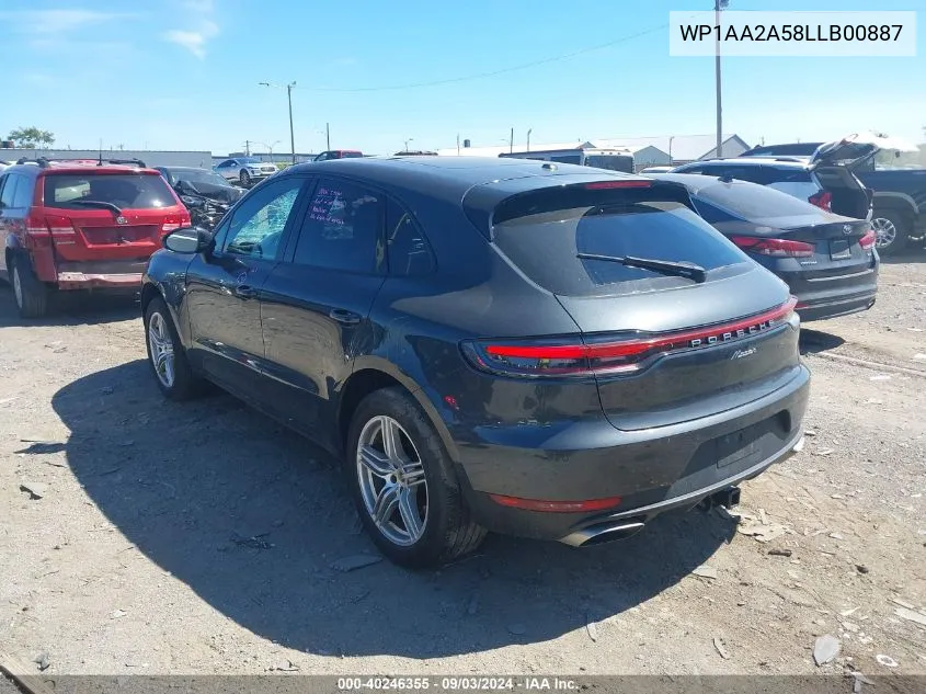 WP1AA2A58LLB00887 2020 Porsche Macan