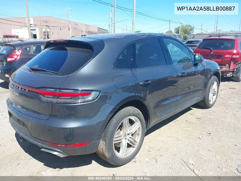 WP1AA2A58LLB00887 2020 Porsche Macan