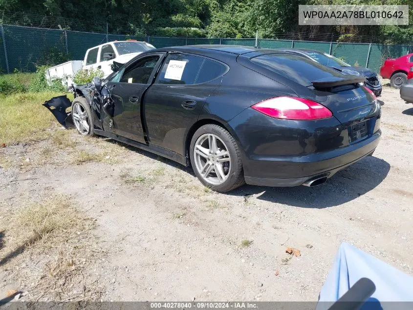 WP0AA2A78BL010642 2011 Porsche Panamera 4